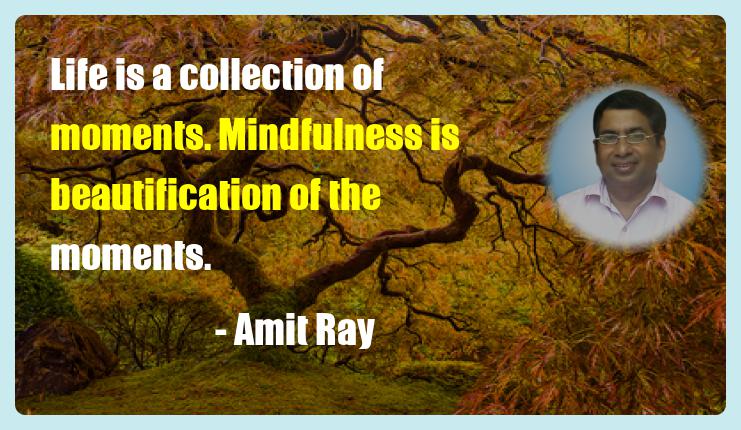 Life is a collection of moments. Stress Resilience Mindfulness Quote